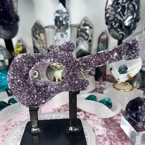 Amethyst Guitar with Eye Spot 🔮🪬🔮 AG5